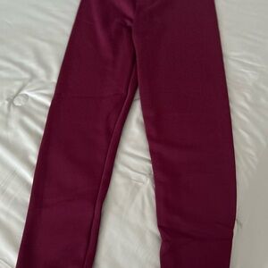 Women's Burgundy Leggings